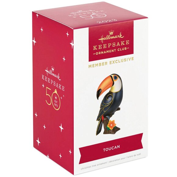 New! Toucan Hallmark Keepsake Ornament 2023 Beauty of Birds Exclusive - Picture 1 of 5